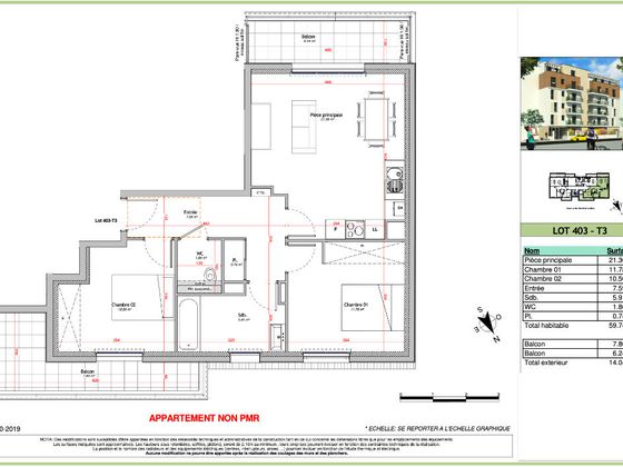 Vente Appartement 3 Pieces 60 M 348 000 Villemomble 93