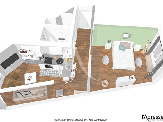 Vente Appartement 2 Pieces 40 M 415 000 Paris 20eme 75
