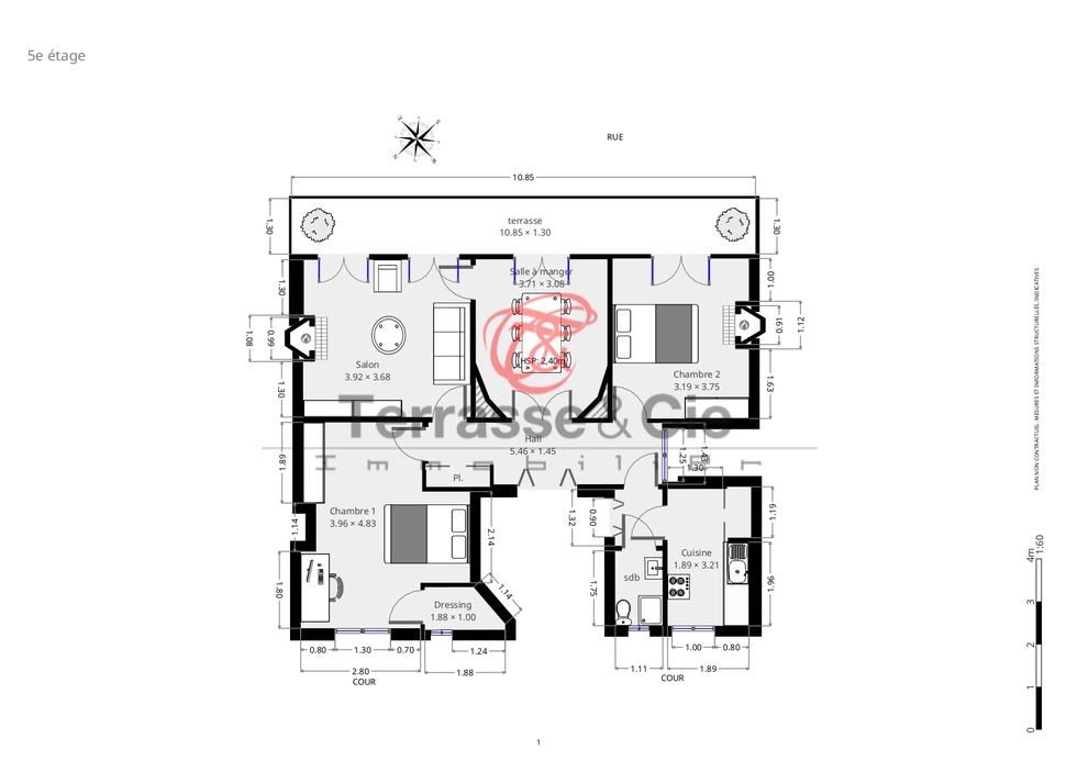 plan appartement 92 m2