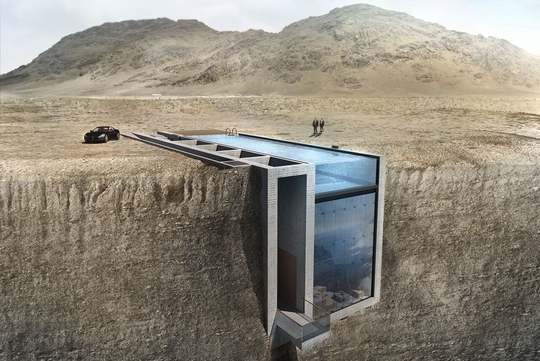 Une maison de luxe en flanc de falaise bientôt construite au Liban