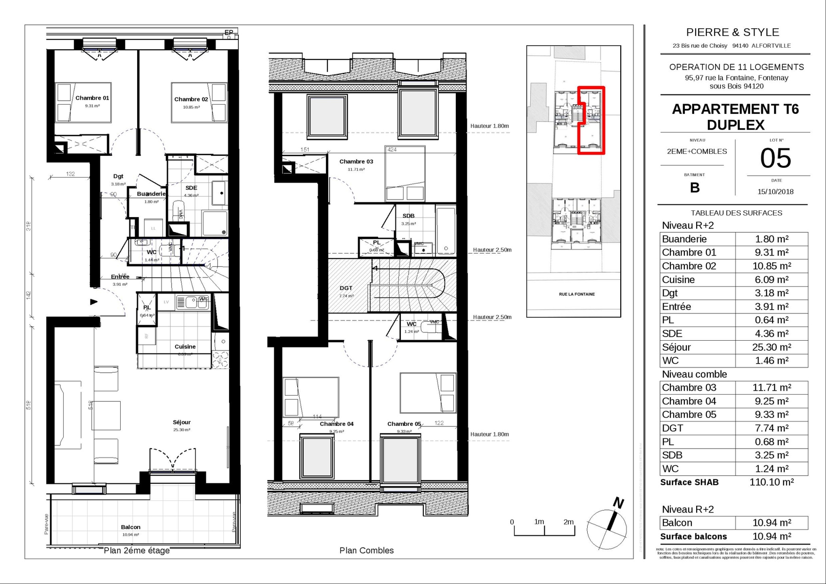 plan appartement 110 m2