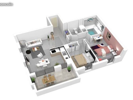 Vente Appartement 2 Pieces 48 34 M 184 000 Plan De La Tour 83