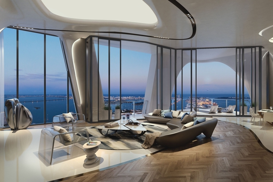 Le One Thousand Museum à Miami, des logements de luxe signés Zaha Hadid